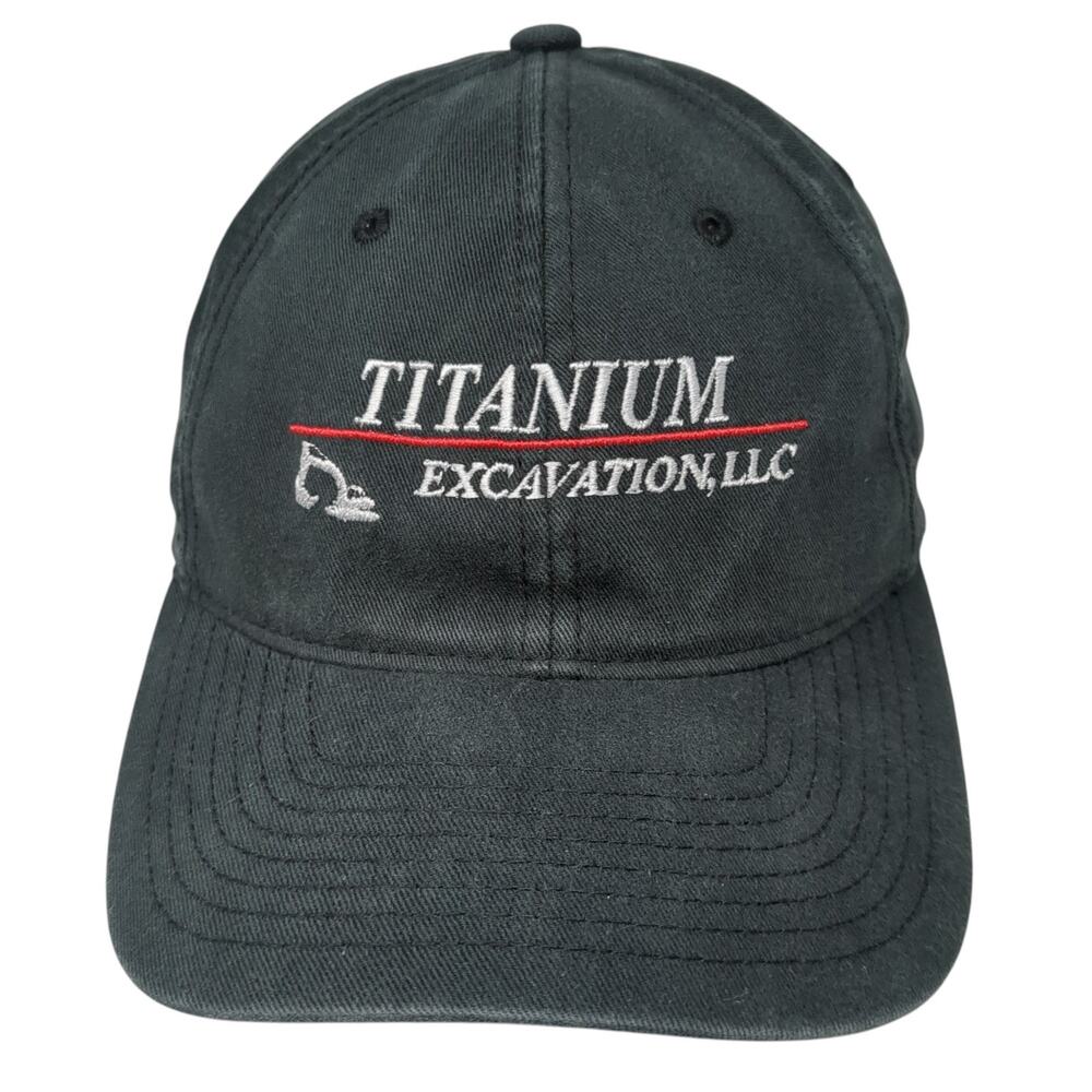 Titanium Excavation, Llc Fitted Baseball Cap Black M Flexfit Port Authority